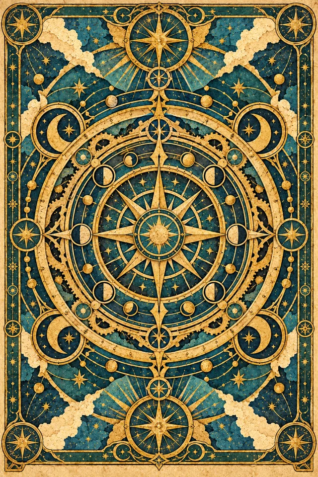 Digital Babylon tarot card back